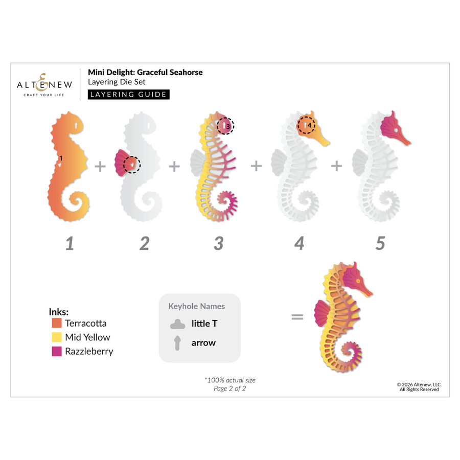 Altenew - Mini Delight: Graceful Seahorse Stamp & Die Set