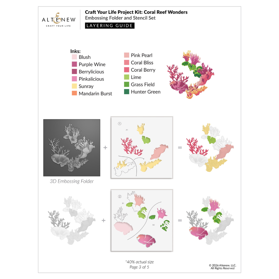 Altenew - Craft Your Life Project Kit: Coral Reef Wonders