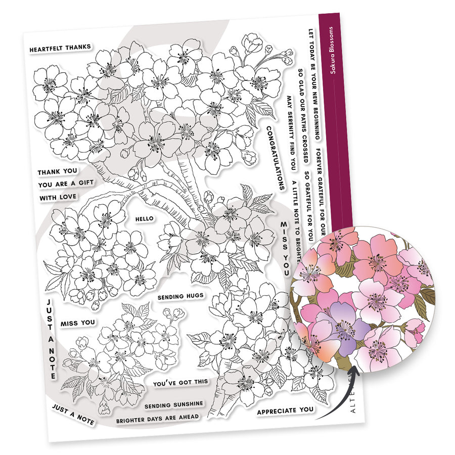 Altenew - Sakura Blossoms Stamp Set