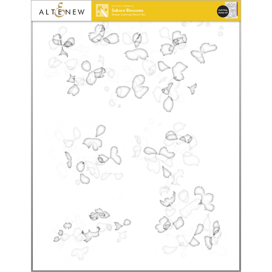 Altenew - Sakura Blossoms Coloring Stencil Set (6 in 1)