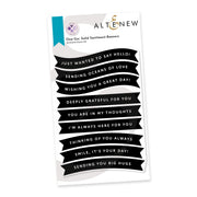 Altenew - One-Go: Solid Sentiment Banners Stamp Set