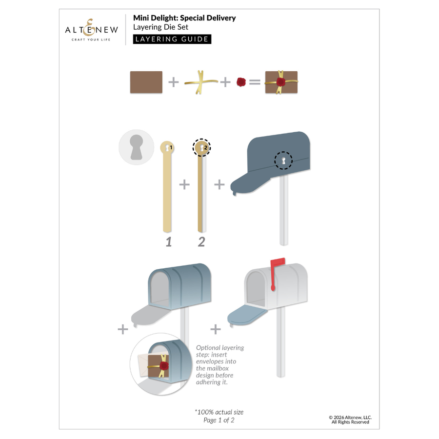 Altenew - Mini Delight: Special Delivery Stamp & Die Set