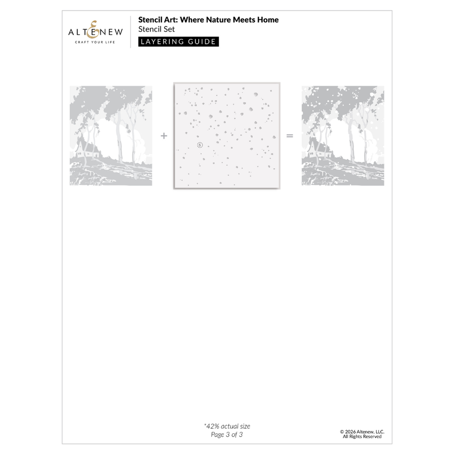 Altenew - Stencil Art: Where Nature Meets Home Layering Stencil Set (6 in 1)