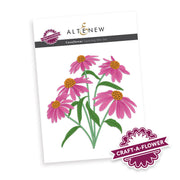 Altenew Craft-a-Flower Coneflower die set packaging on a white background
