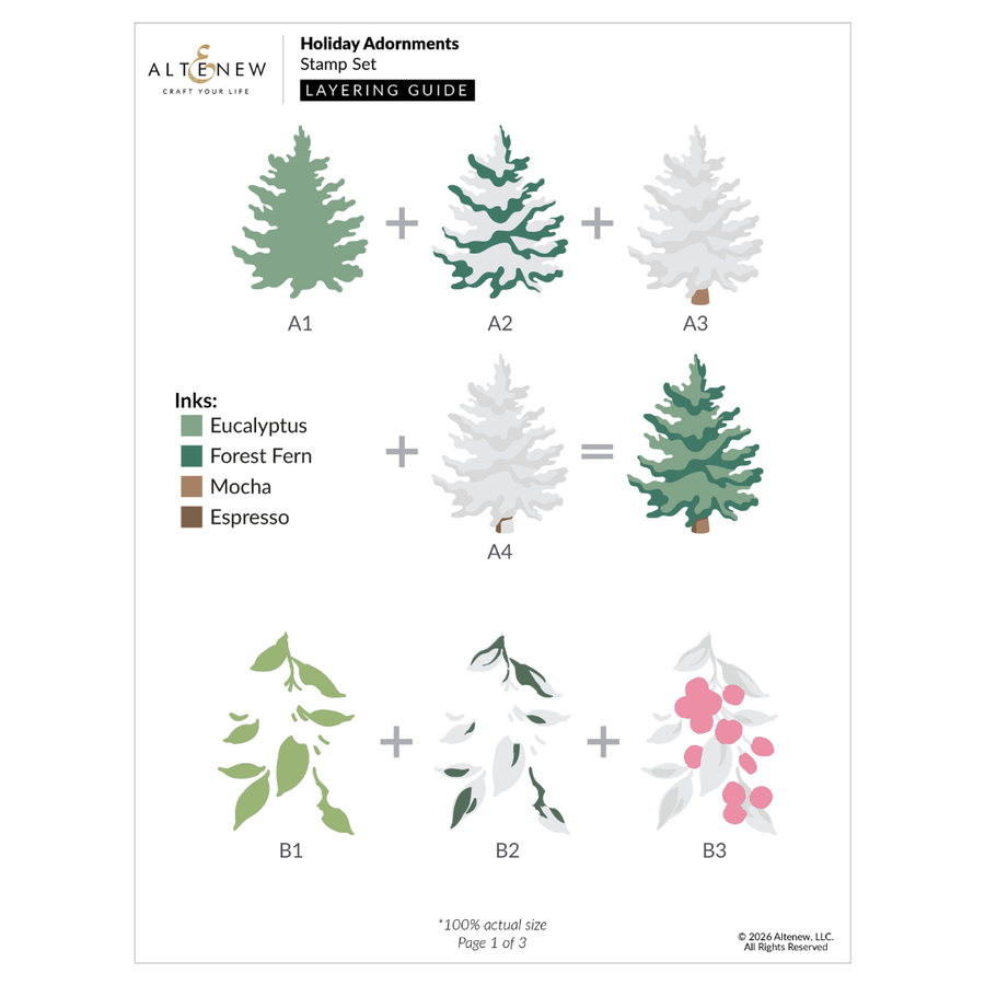 Altenew - Holiday Adornments Stamp Set