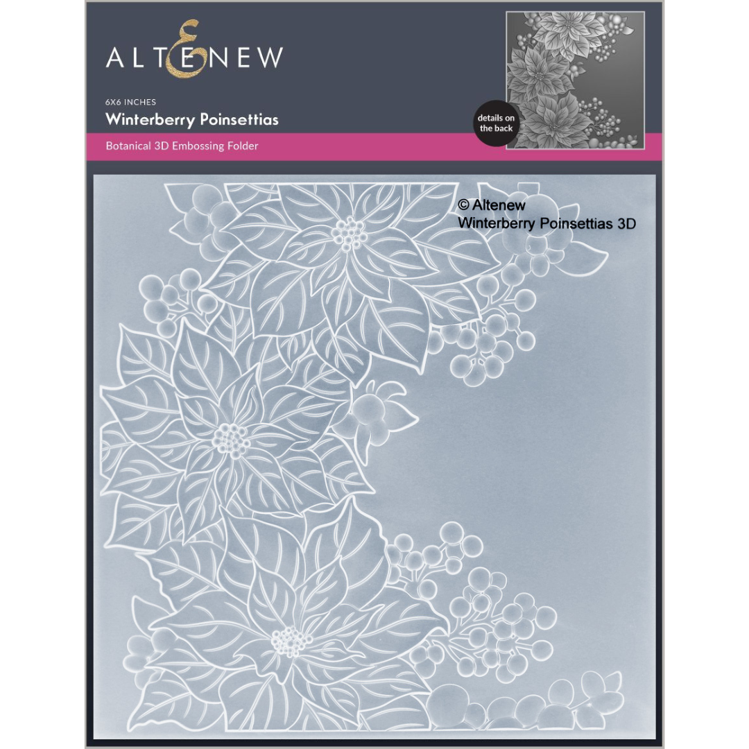 Altenew - Winterberry Poinsettias 3D Embossing Folder