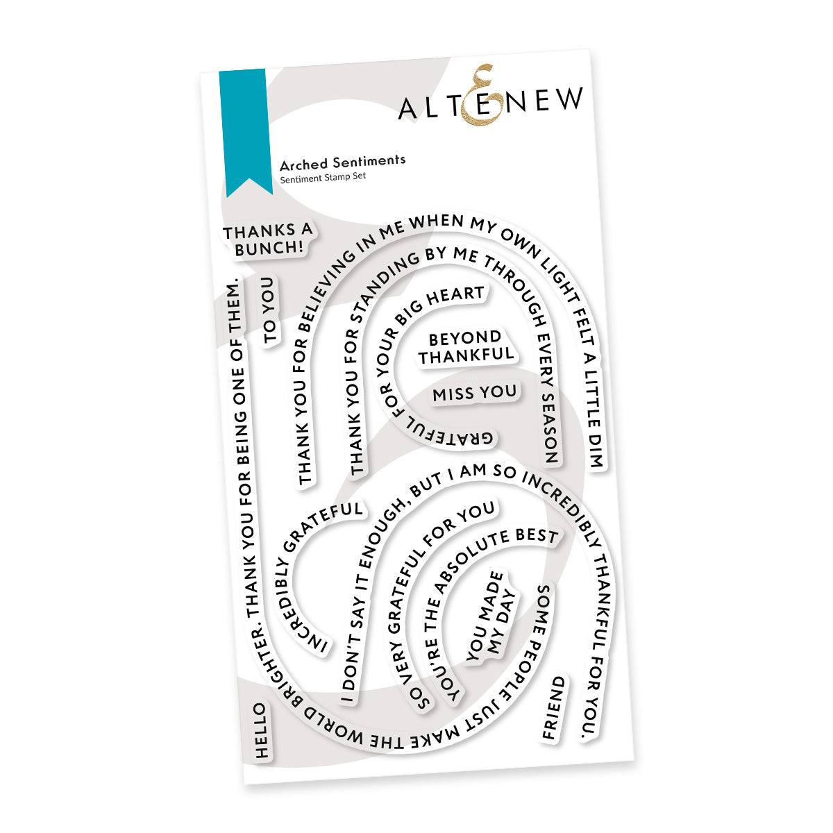 Altenew Arched Sentiments Stamp Set