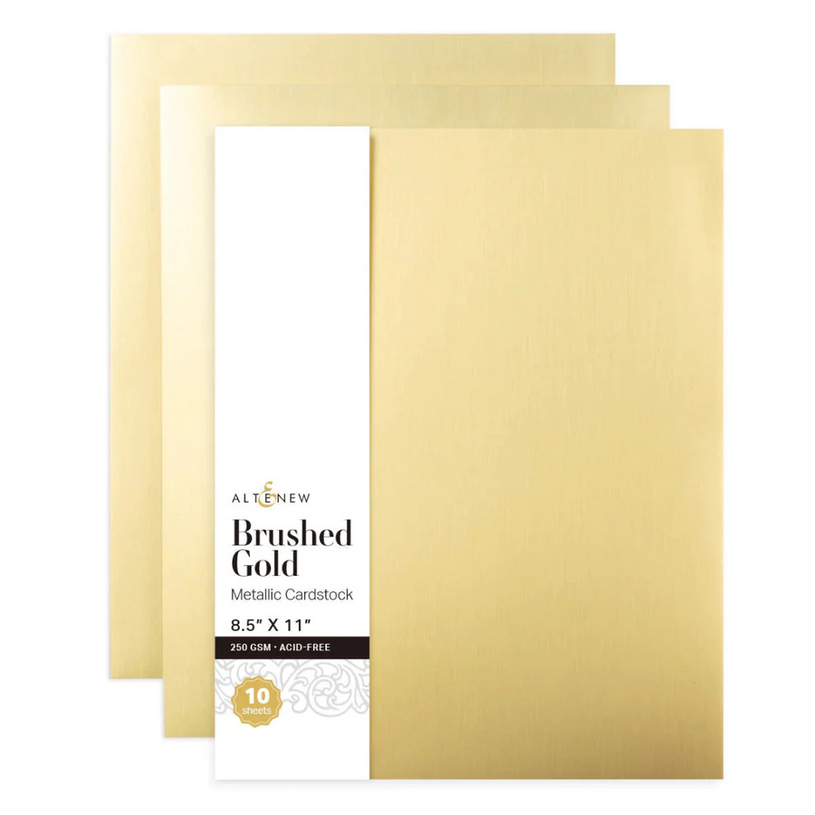 Altenew - Brushed Gold Metallic Cardstock (10 sheet pack)