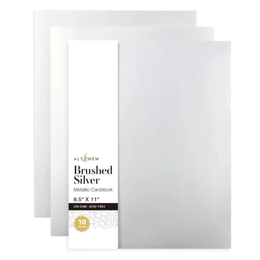 Altenew - Brushed Silver Metallic Cardstock (10 sheet pack)