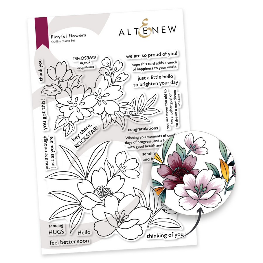Altenew - Playful Flowers Stamp and Die Bundle