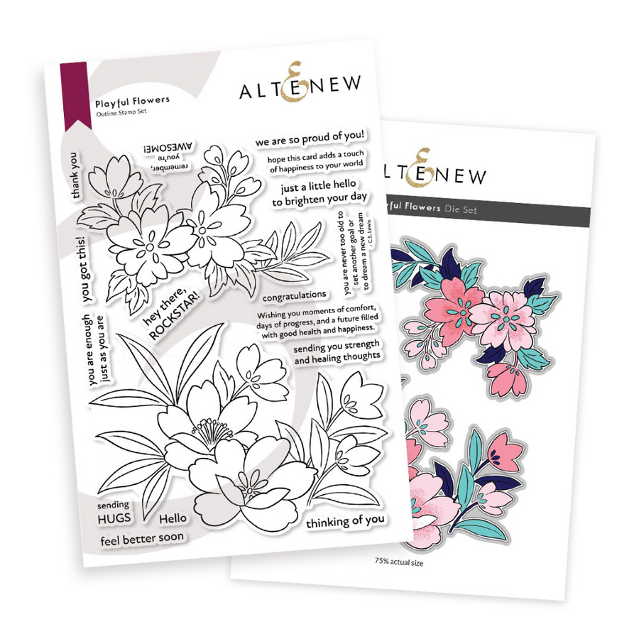 Altenew - Playful Flowers Stamp and Die Bundle