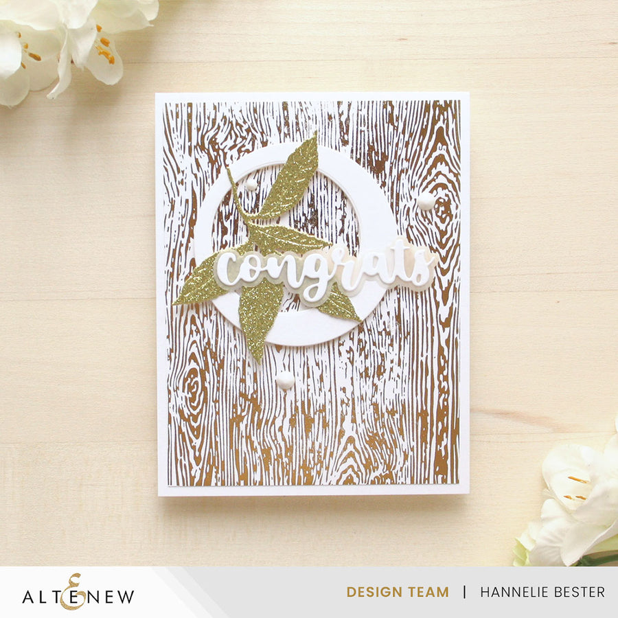 Altenew - Essential Textures: Fine Woodgrain Press Plates/Foil Plates