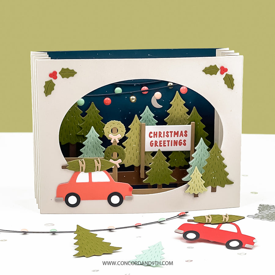 Concord & 9th - Accordion Tree Farm Stamp Set