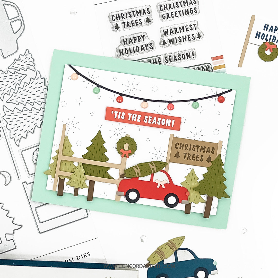 Concord & 9th - Accordion Tree Farm Stamp Set