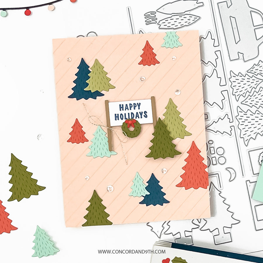 Concord & 9th - Accordion Tree Farm Stamp & Die Bundle