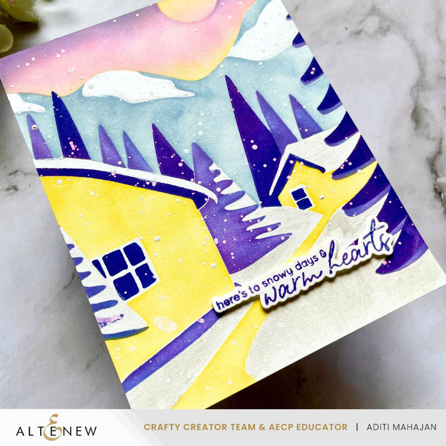 Altenew - Sleigh Ride Greetings Stamp Set