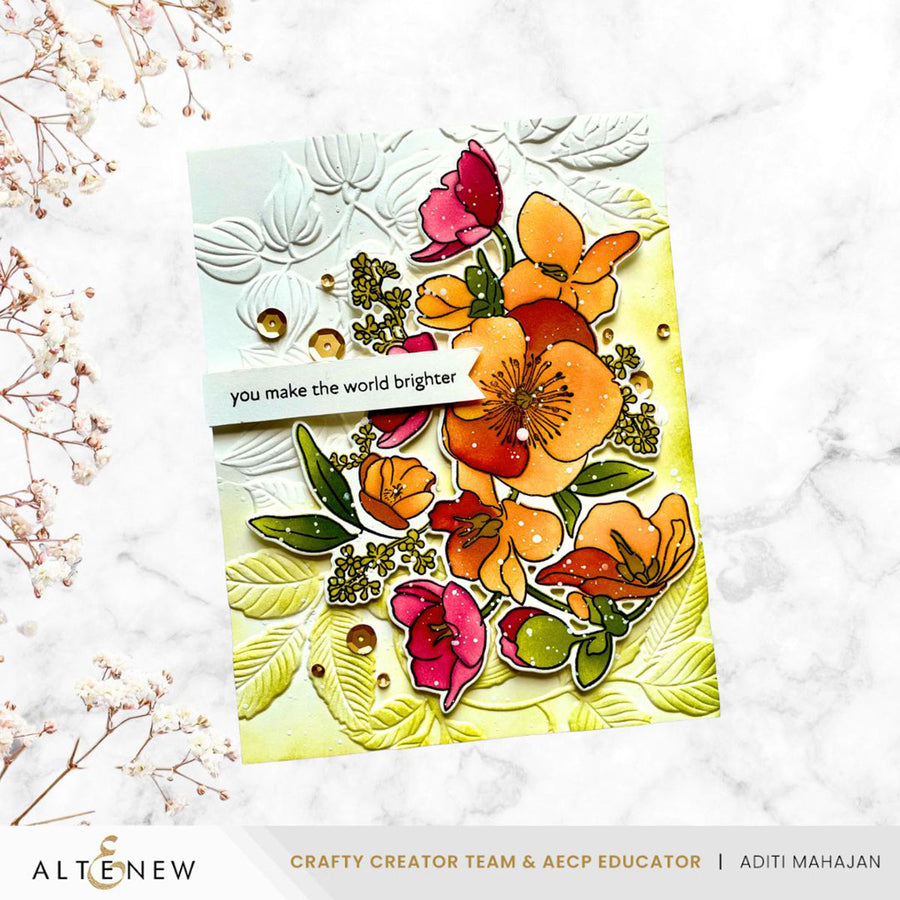 Altenew - Build-A-Garden: Hellebore Haven & Add-on Embossing Folder Bundle