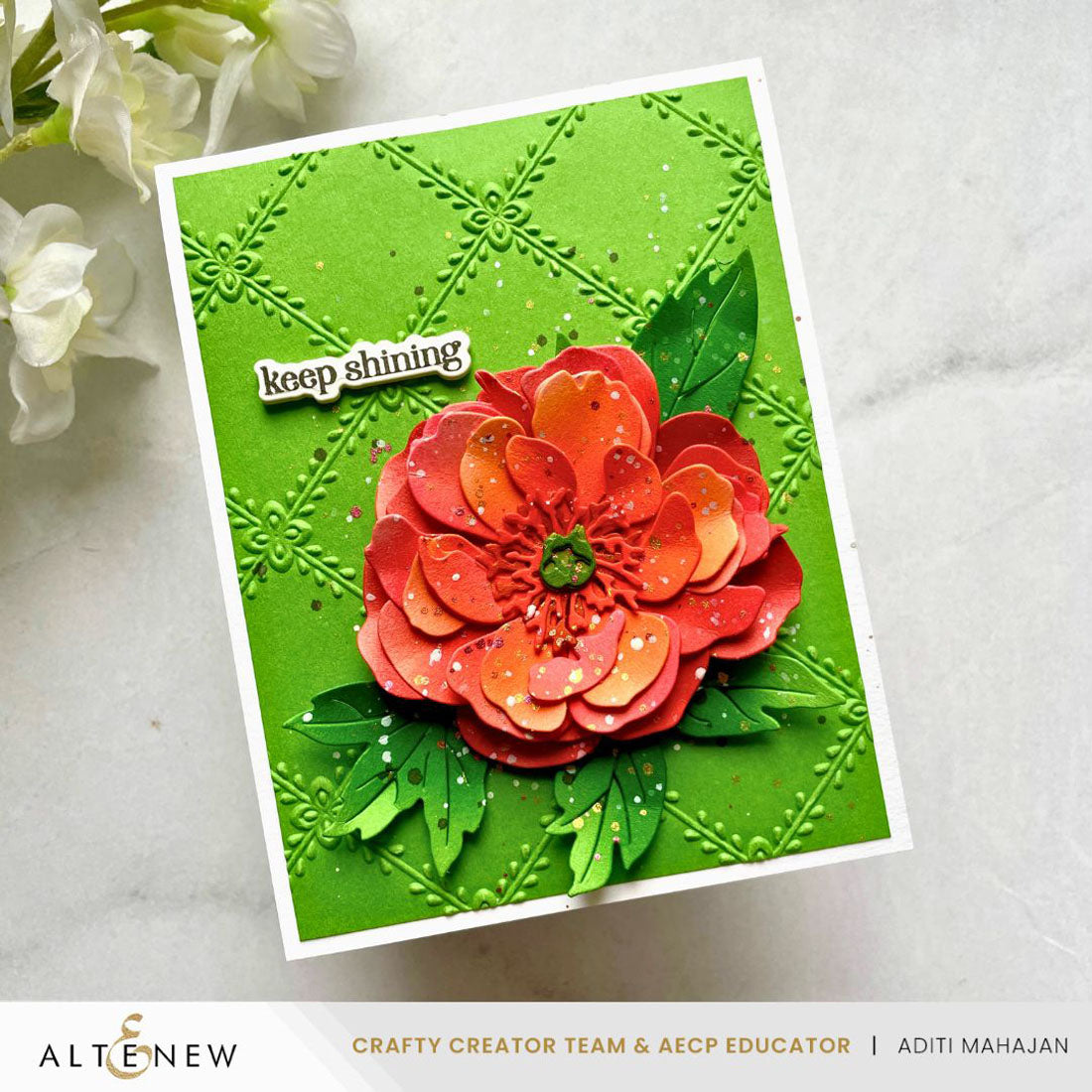 Altenew - Crisscross Blooms 3D Embossing Folder