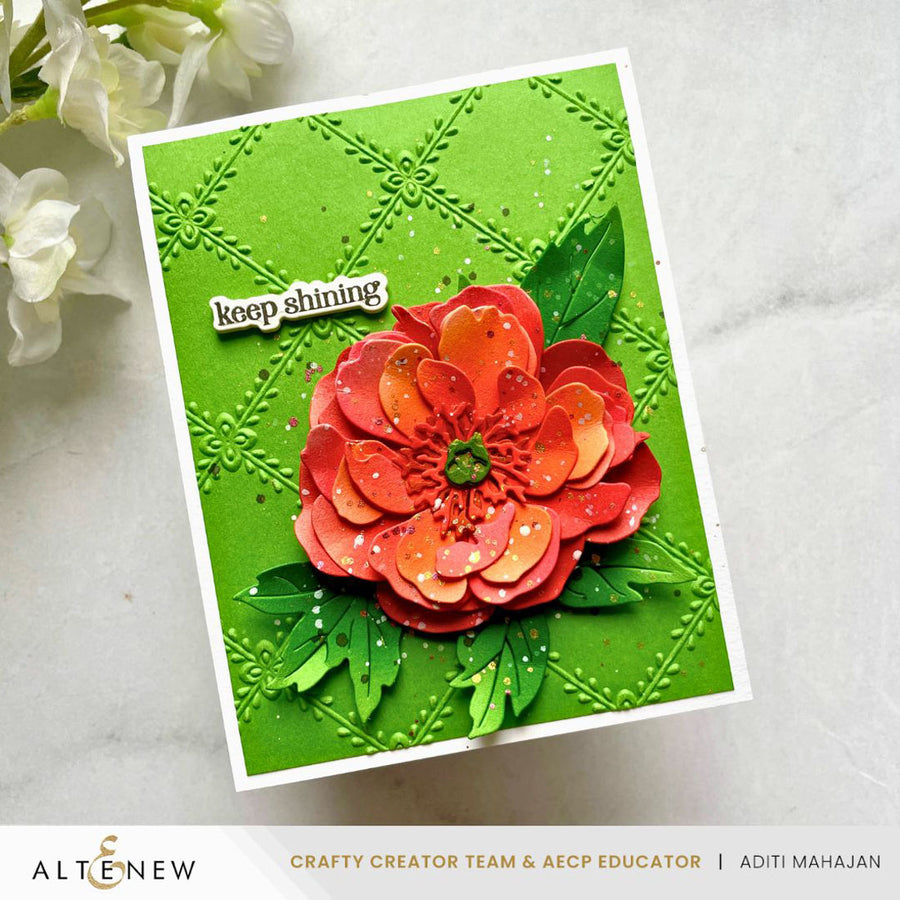 Altenew - Crisscross Blooms 3D Embossing Folder