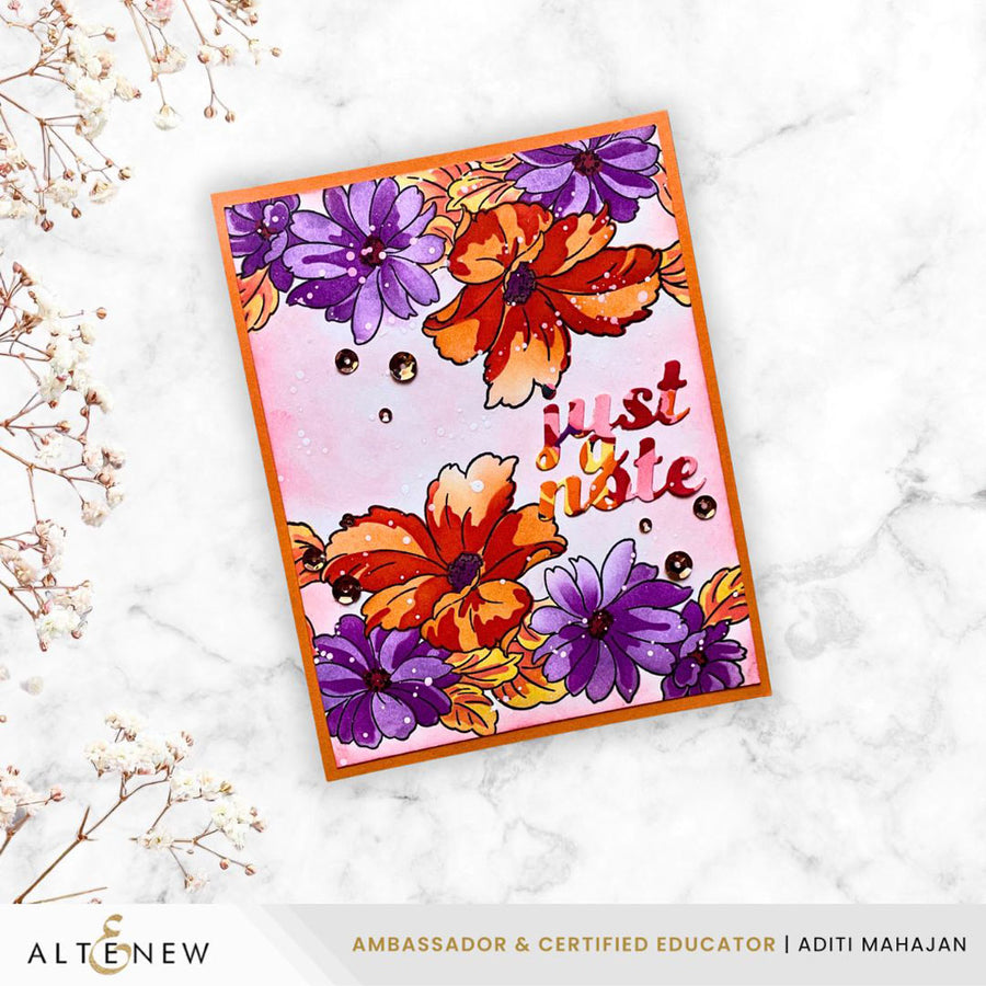 Altenew - Cascading Flowers Stamp Set