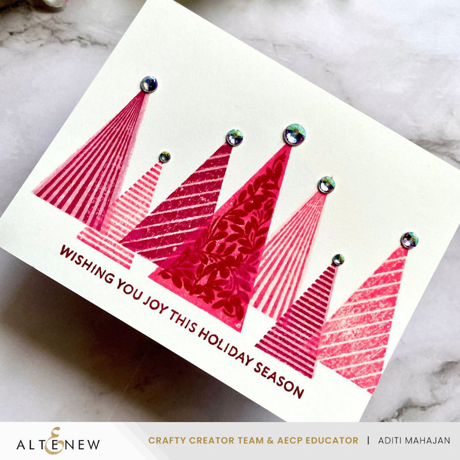 Altenew - Festive Triangles Stamp Set