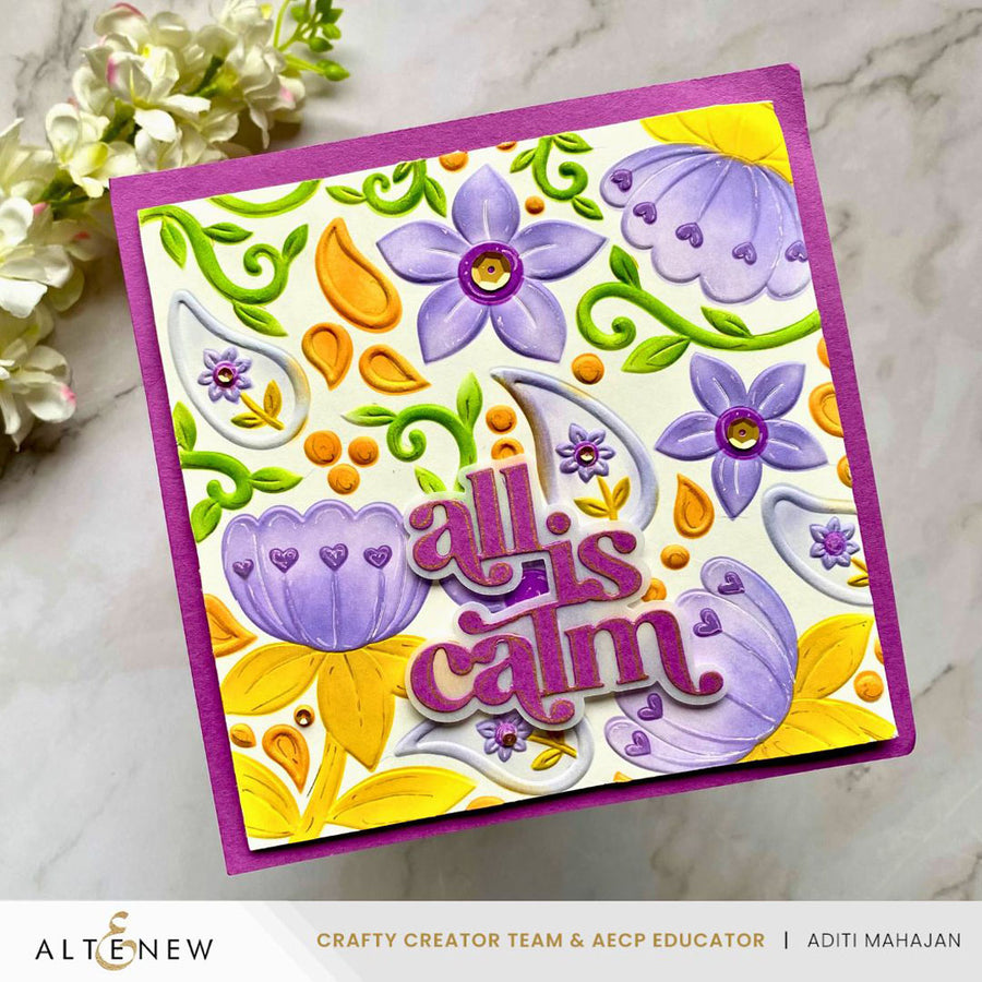 Altenew - Hearts & Paislies 3D Embossing Folder