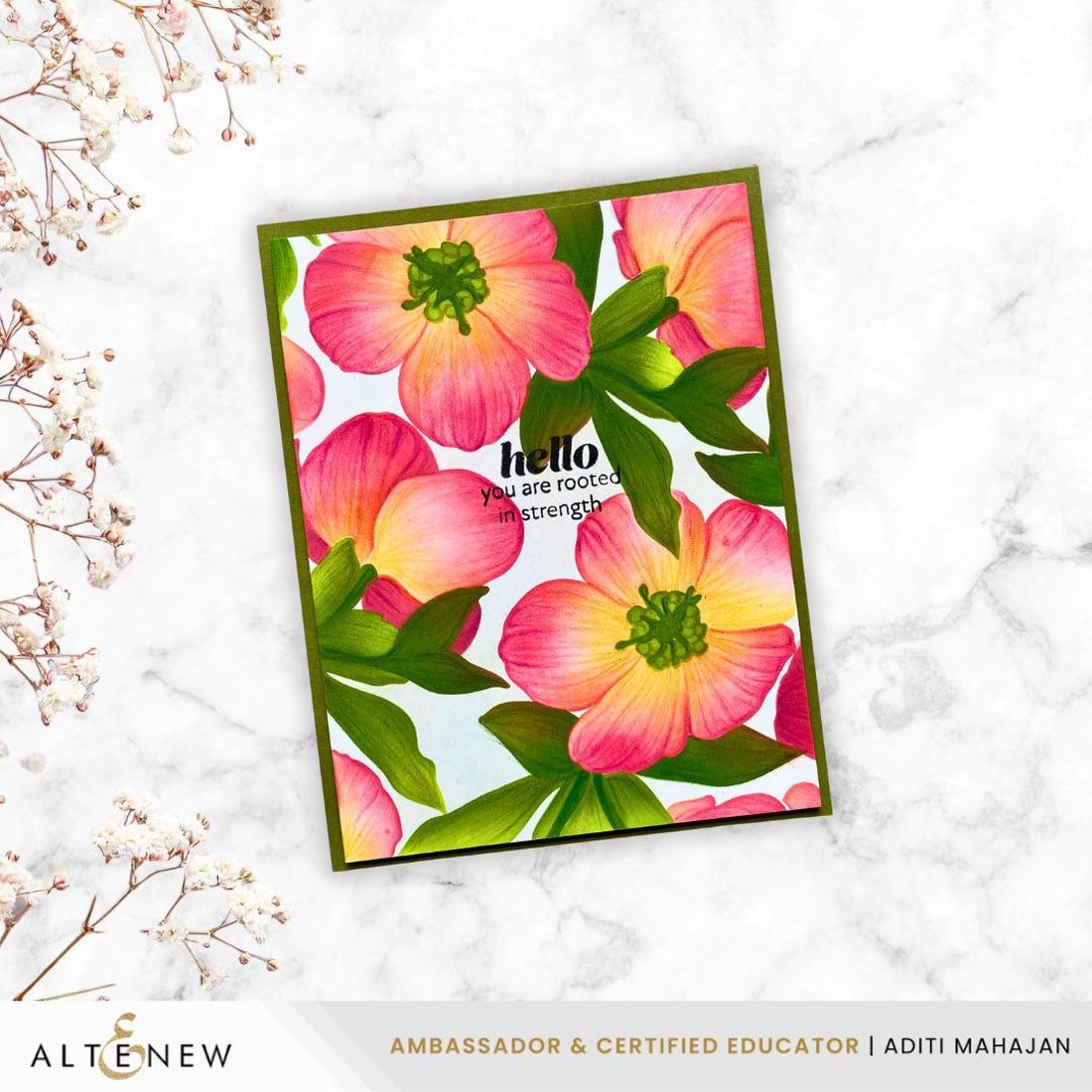 Altenew - Lenten Grace Coloring Stencil Set (5 in 1)