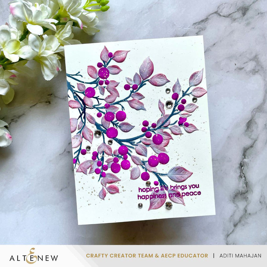 Altenew - Lush Berry Branch 3D Embossing Folder