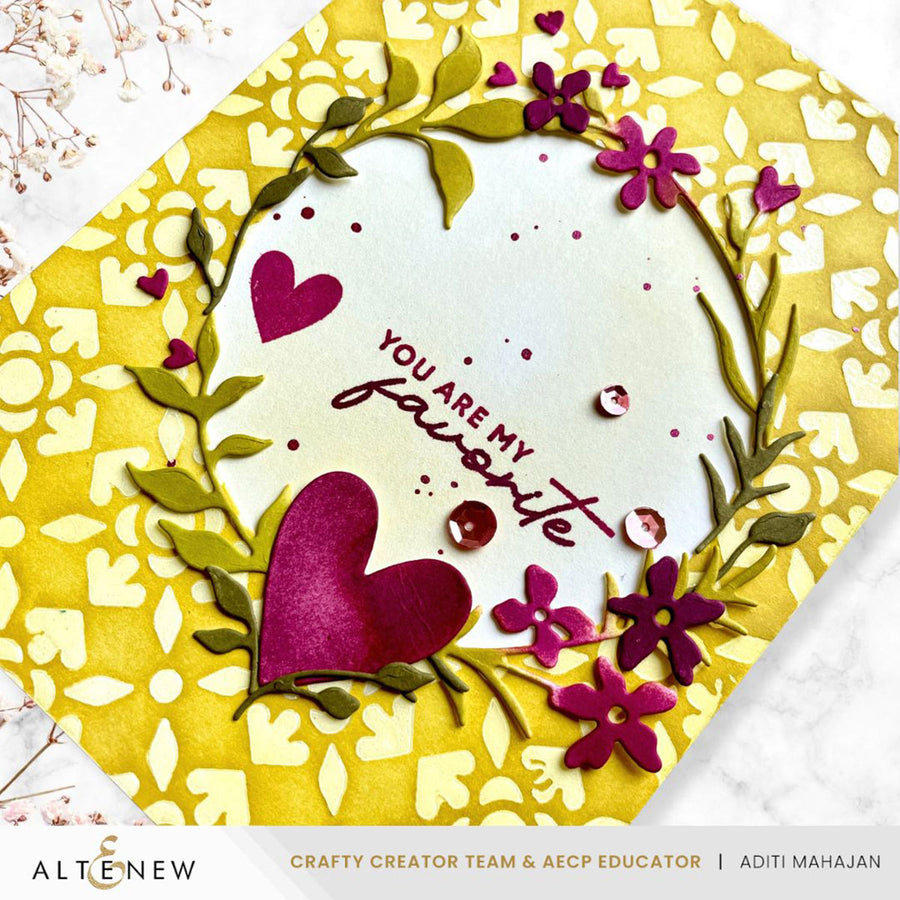 Altenew - Mini Delight: Expressions of the Heart Stamp & Die Set