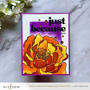 Altenew - Magical Peony Simple Coloring Stencil Set (4 in 1)