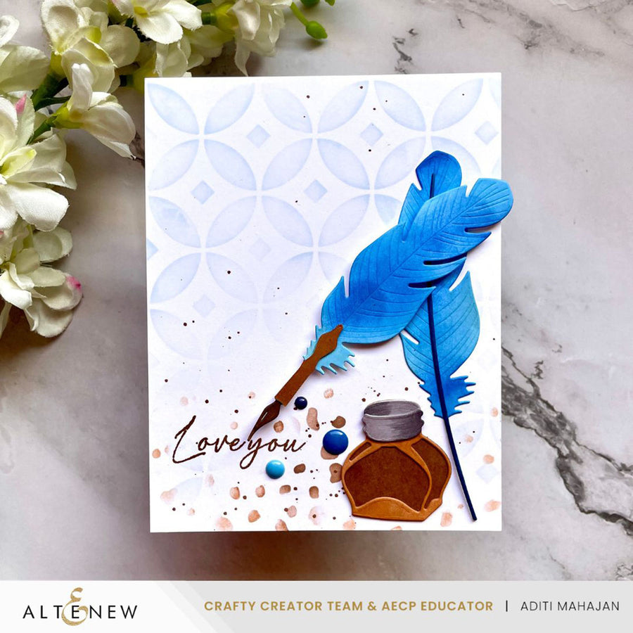 Altenew - Luminous Diamond Rings Stencil