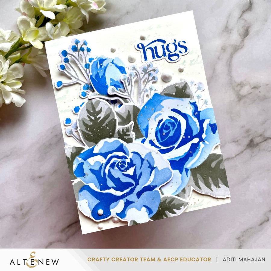 Altenew - Stencil Art: Romantic Roses Layering Stencil Set (6 in 1)