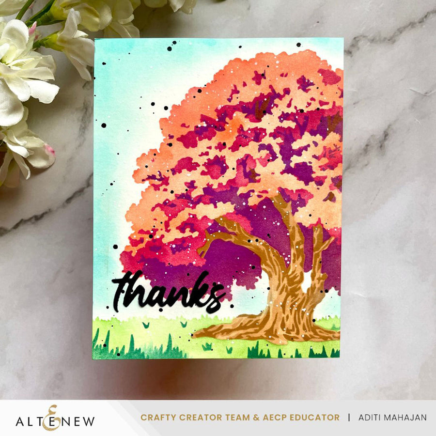Altenew - Stencil Art: Strong Oak Add-On Die Set