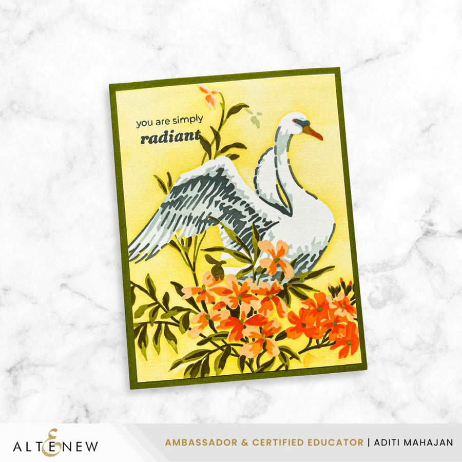 Altenew - Stencil Art: Swan Serenade Layering Stencil Set (6 in 1)