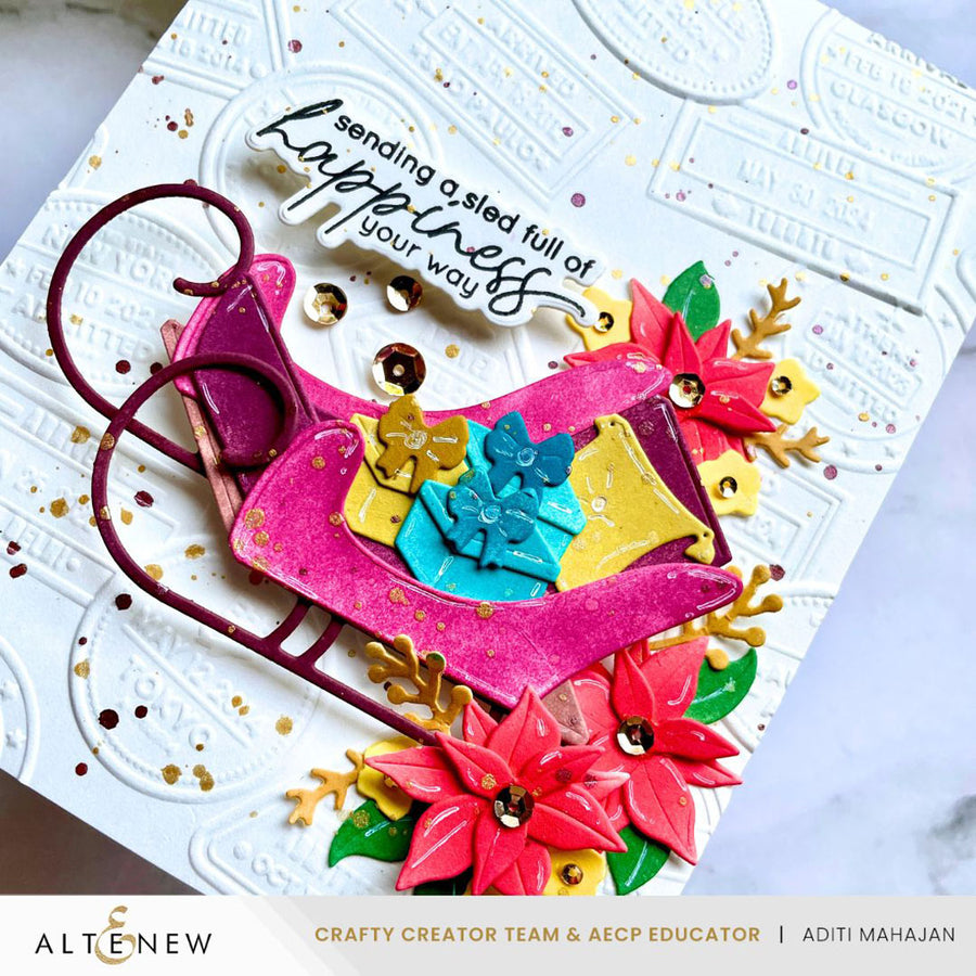 Altenew - Sleigh Ride Greetings Stamp Set