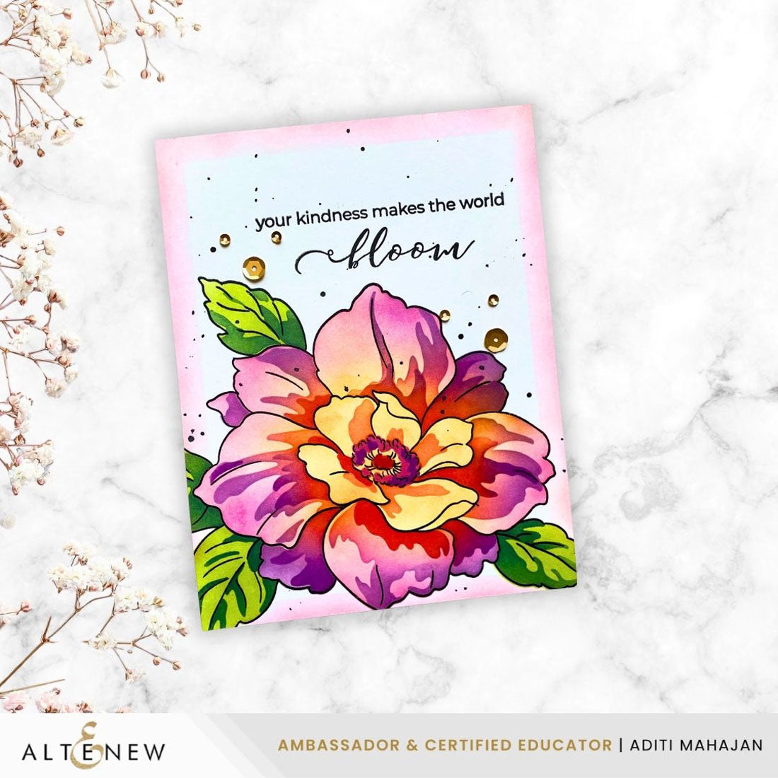 Altenew - Twin Blooms Layering Stencil Set (5 in 1)