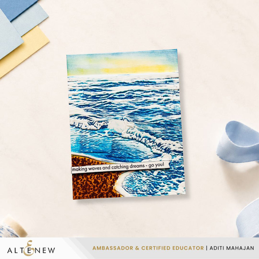Altenew - Whispering Waves 3D Embossing Folder