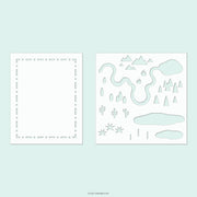 Concord & 9th - Adventure Awaits Stencil Pack