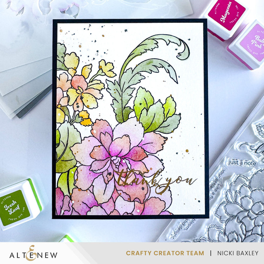 Altenew - Flourishing Bouquet Stamp Set