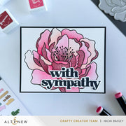 Altenew - Magical Peony Simple Coloring Stencil Set (4 in 1)