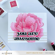 Altenew - Magical Peony Simple Coloring Stencil Set (4 in 1)
