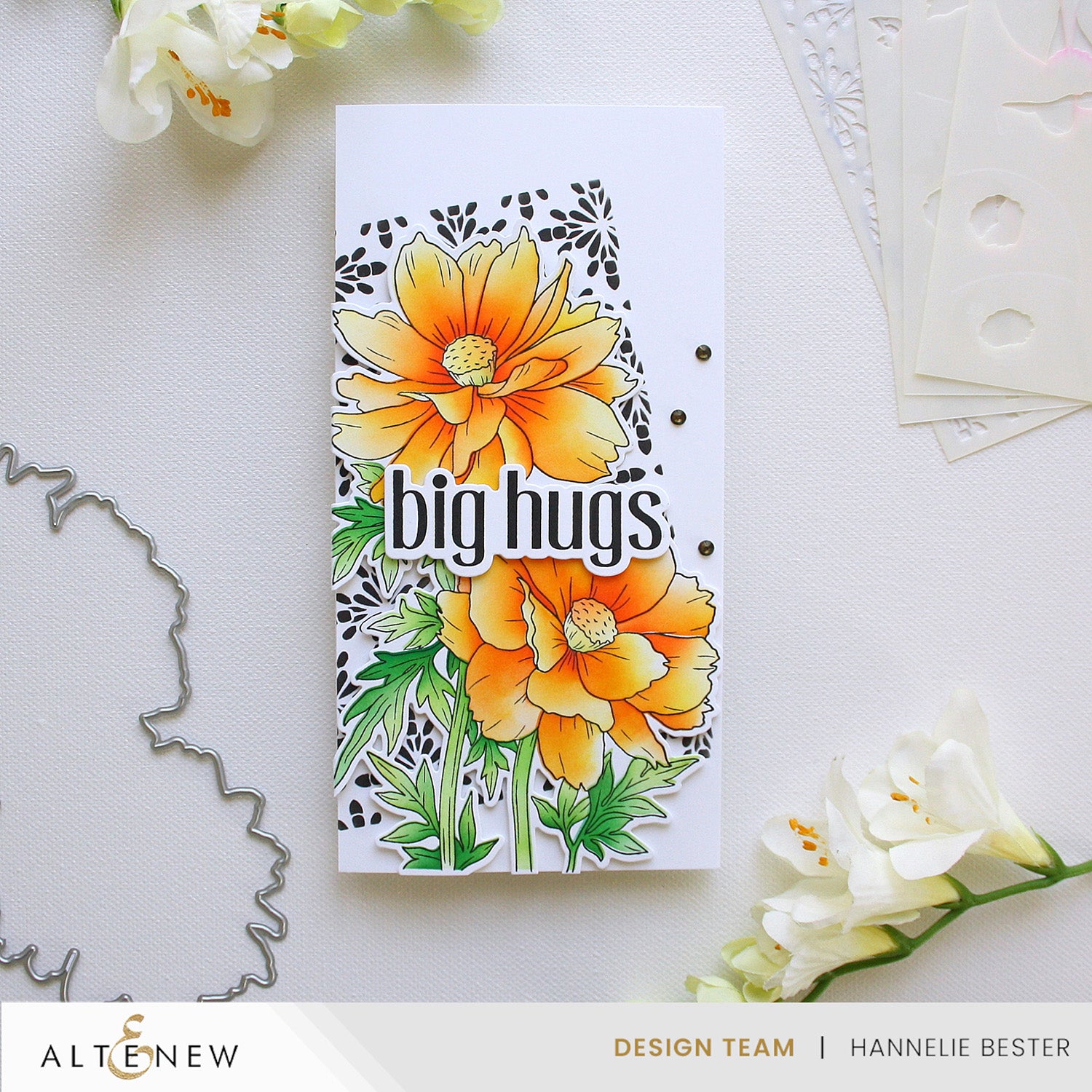 Altenew - Build-A-Garden: Sulfur Cosmos & Add-on Die Bundle
