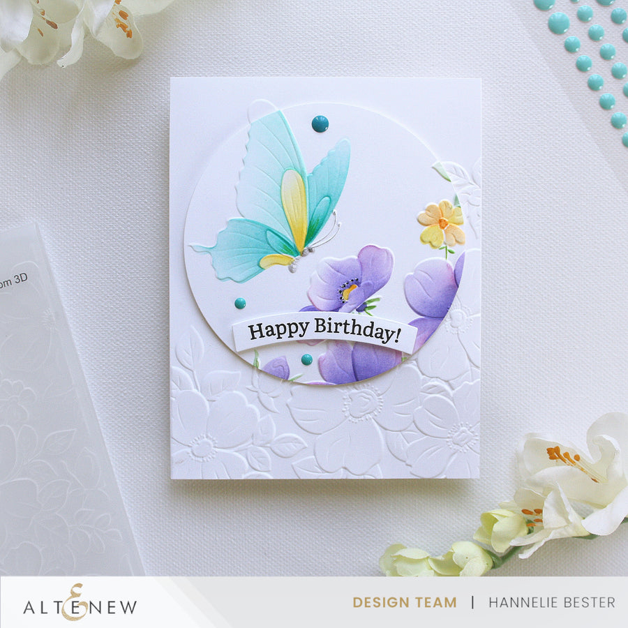 Altenew - Flutter & Bloom 3D Embossing Folder
