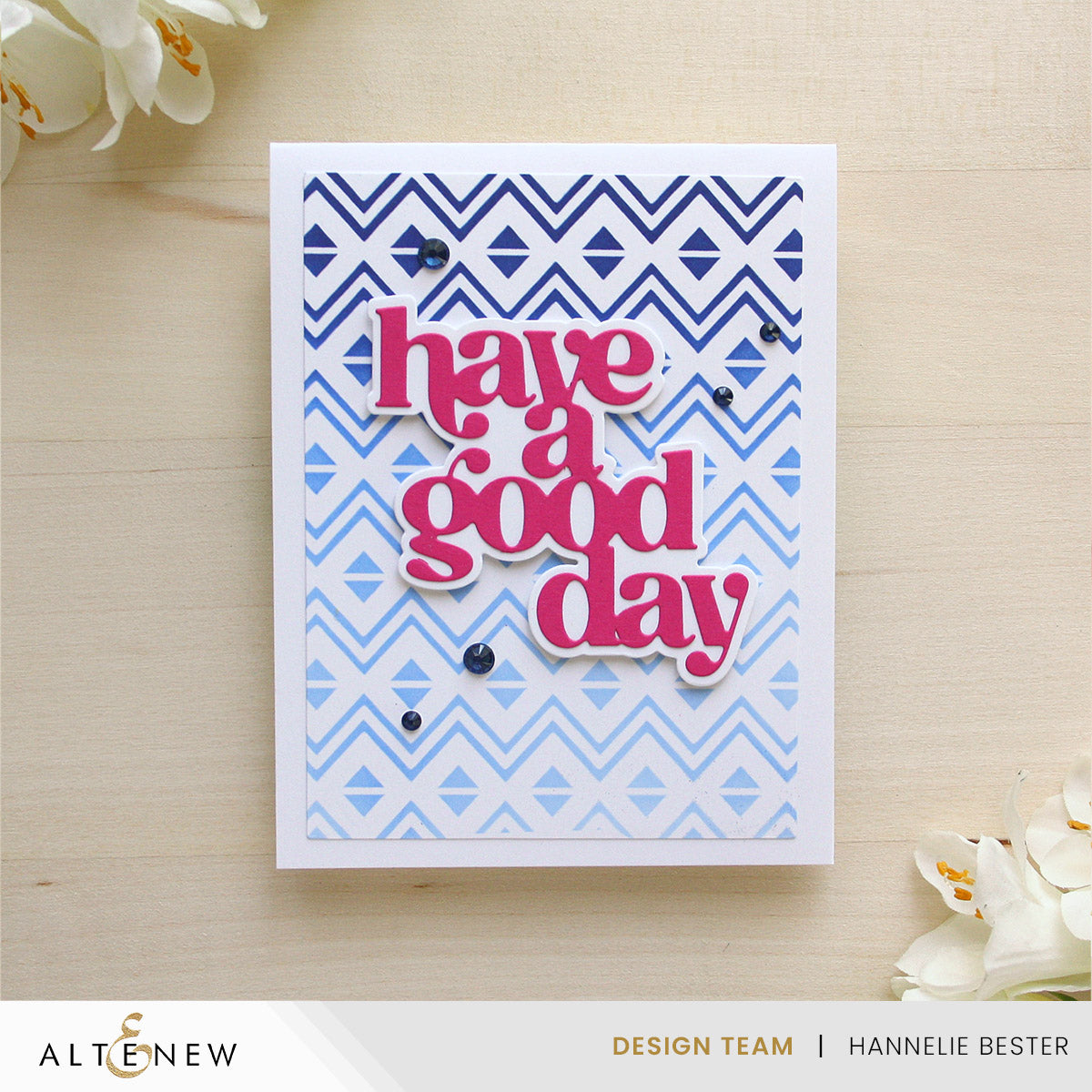 Altenew - Heritage Chevron Weaves Stencil