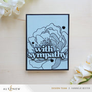 Altenew - Magical Peony Simple Coloring Stencil Set (4 in 1)