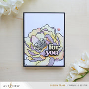 Altenew - Magical Peony Simple Coloring Stencil Set (4 in 1)