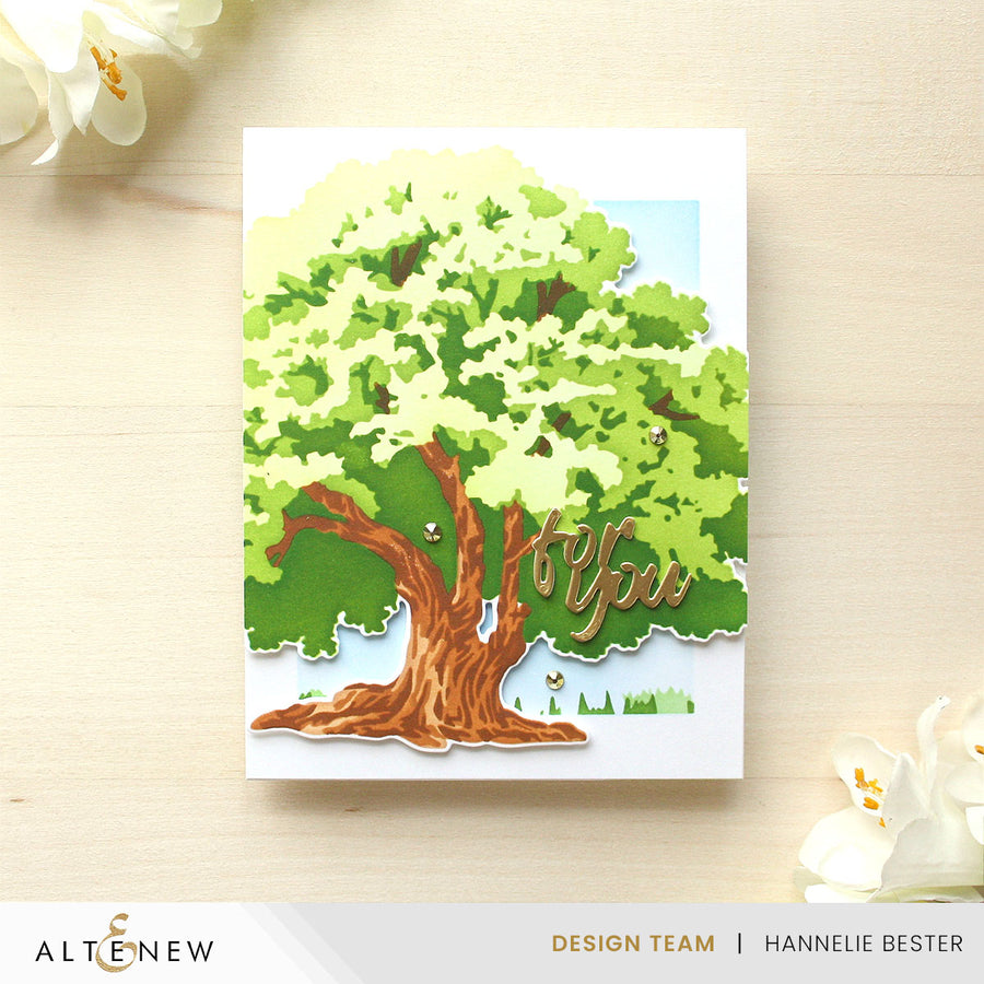 Altenew - Stencil Art: Strong Oak Add-On Die Set