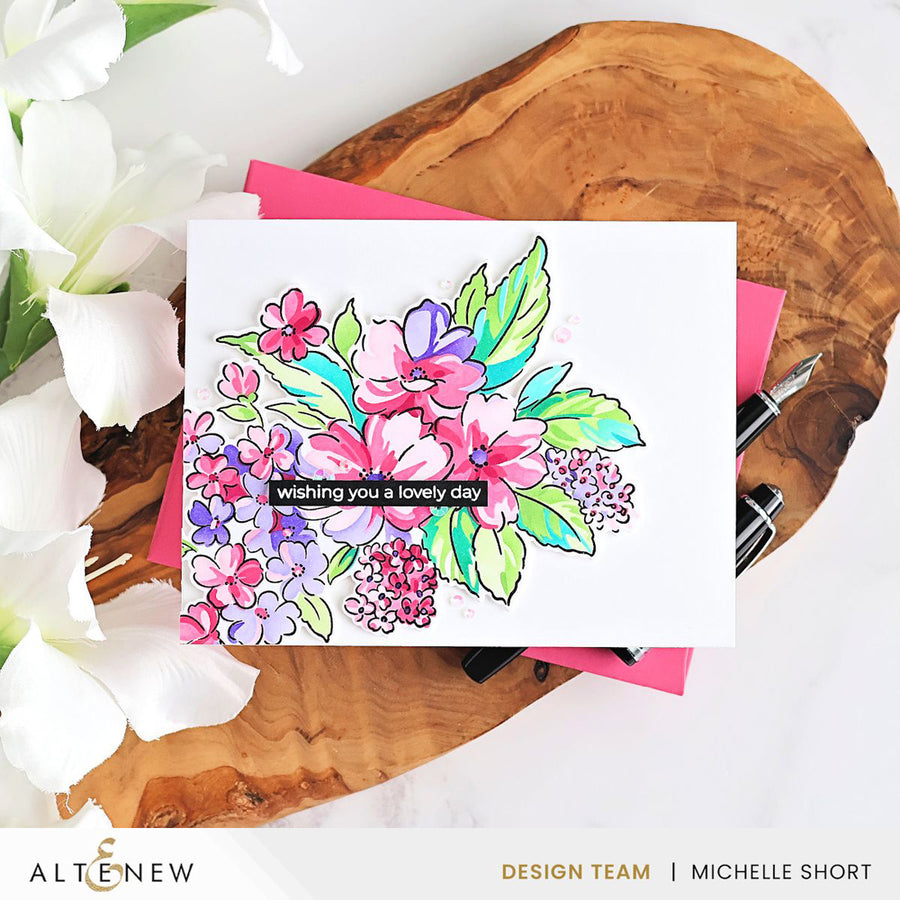 Altenew Build-A-Garden: Softly Sketched Blooms card ideas