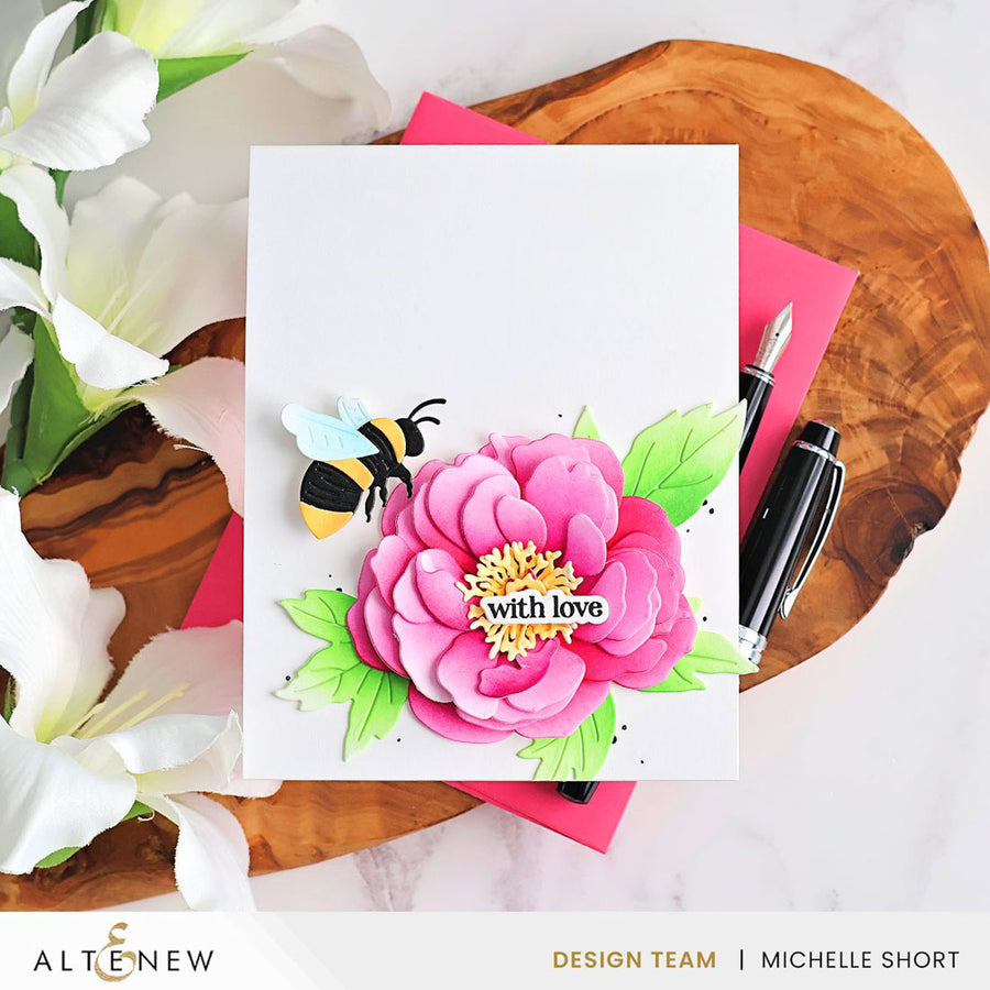 Altenew - Craft-A-Flower: Coral Charm Peony Layering Die Set