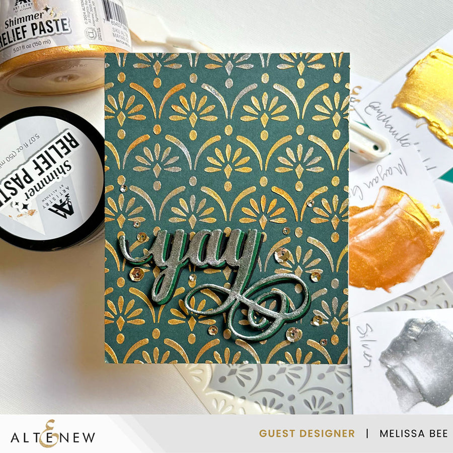 Altenew - Shimmer Relief Paste - Mayan Gold